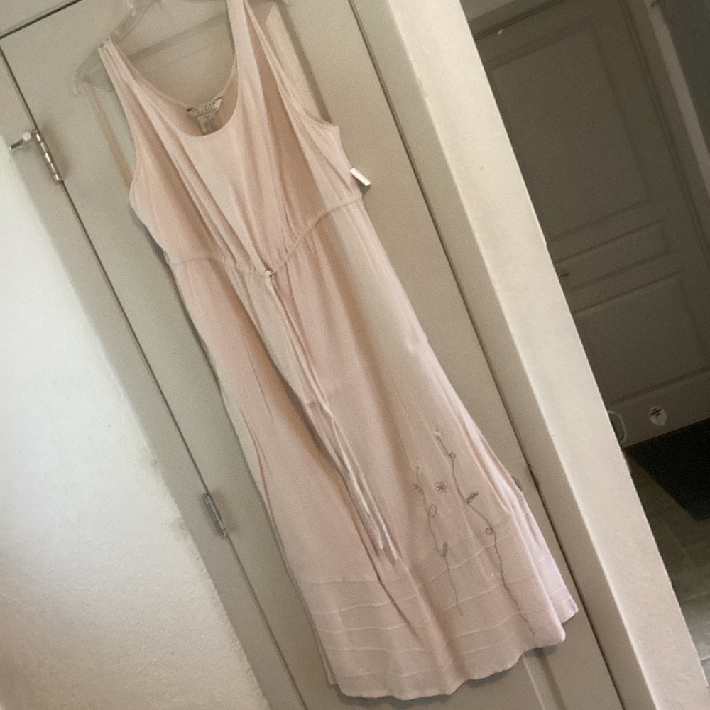 JP Richard Uniform pale pink Maxi sleeveless dress 2X